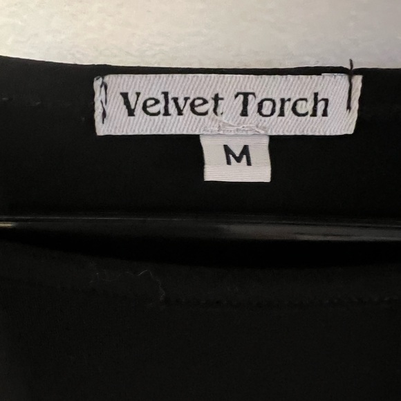 Velvet Torch Soft Flowy A-line  Mini little Black dress size M - Picture 3 of 8